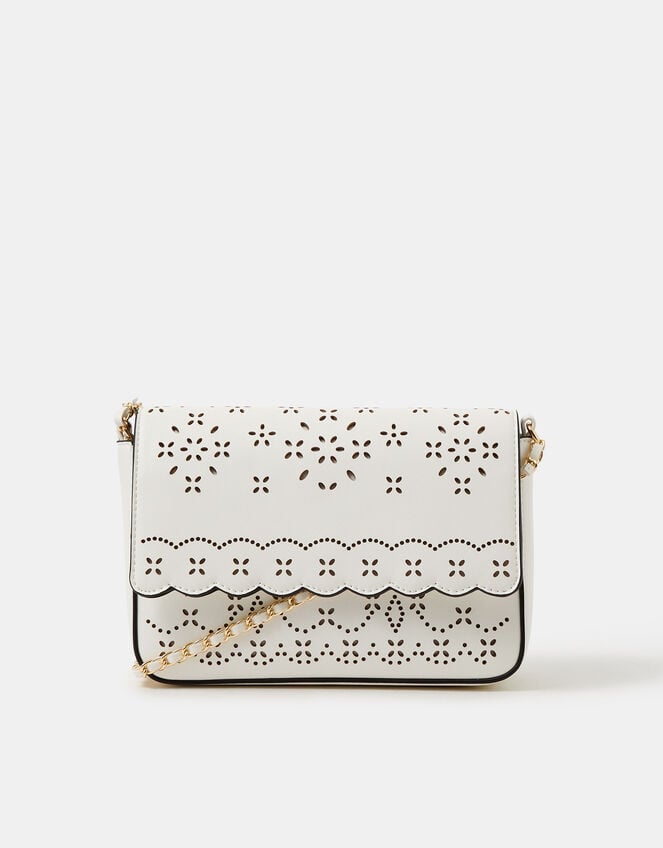 Laser Cut Crossbody Bag, , large