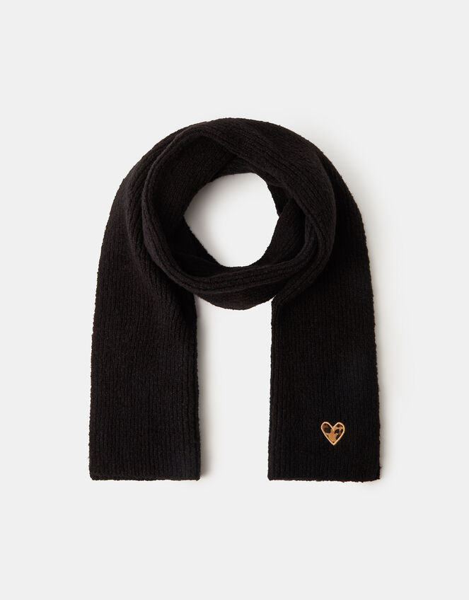 Leopard Heart Scarf, , large