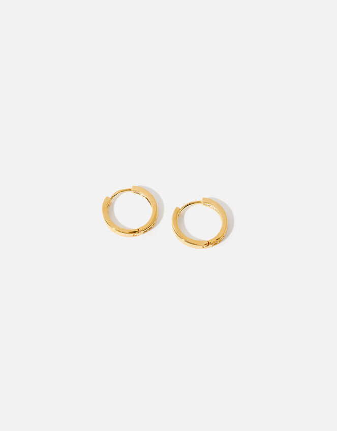 Gold-Plated Huggie Hoops, , large