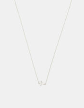 Sterling Silver Cross Pendant Necklace, , large