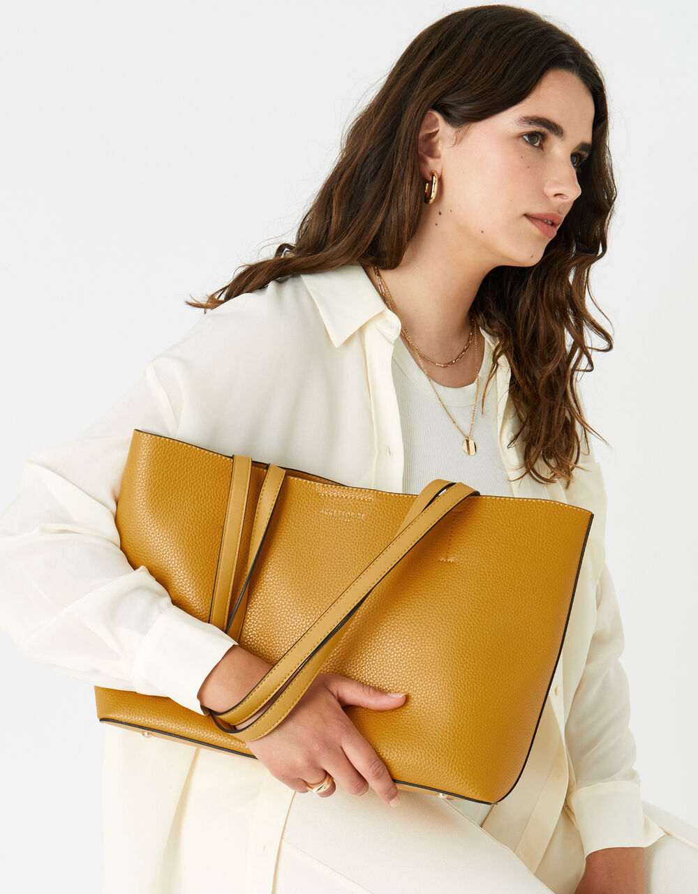 Leo Tote Bag Yellow Tote & Shopper bags Accessorize Global