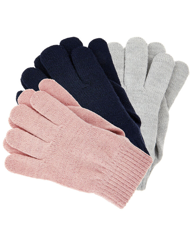 Knit Gloves Multipack, Multi (PASTEL-MULTI), large