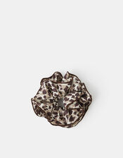 Leopard Print Layered Hair Scrunchie, , large