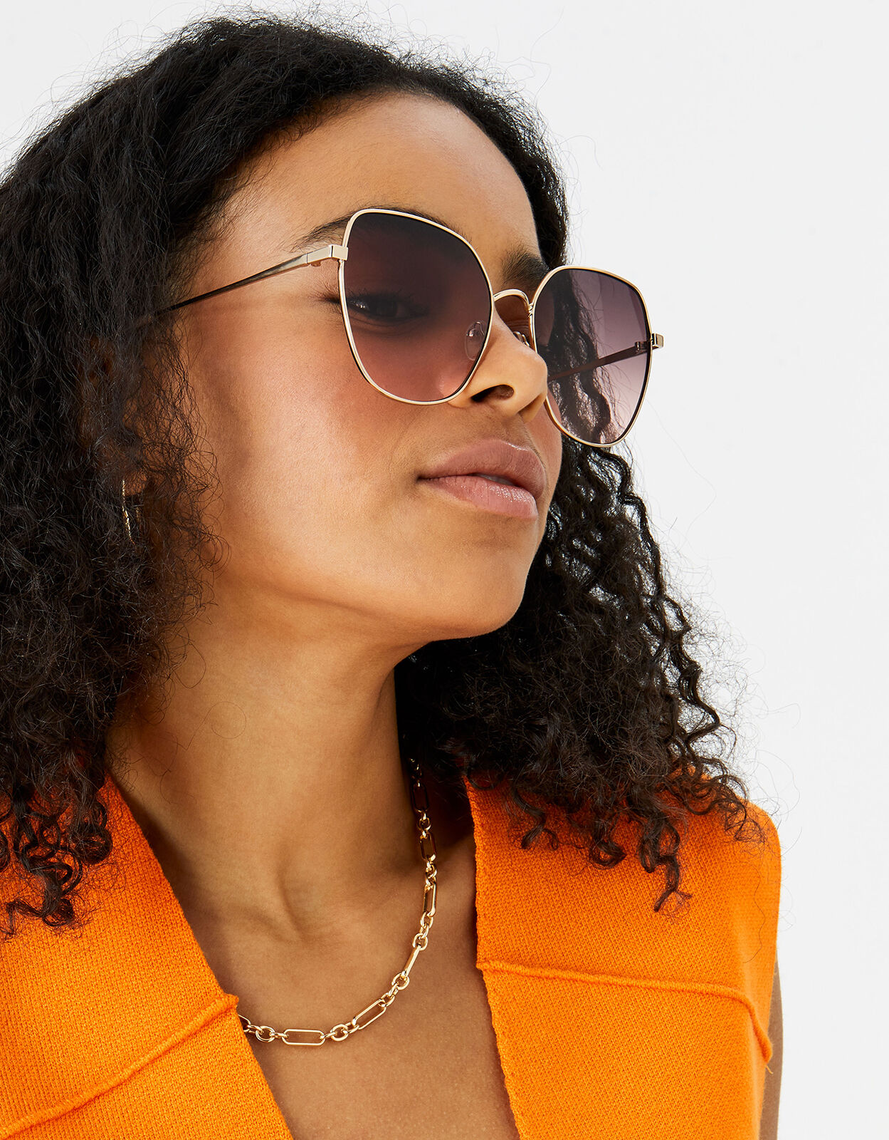 Metal square sales sunglasses