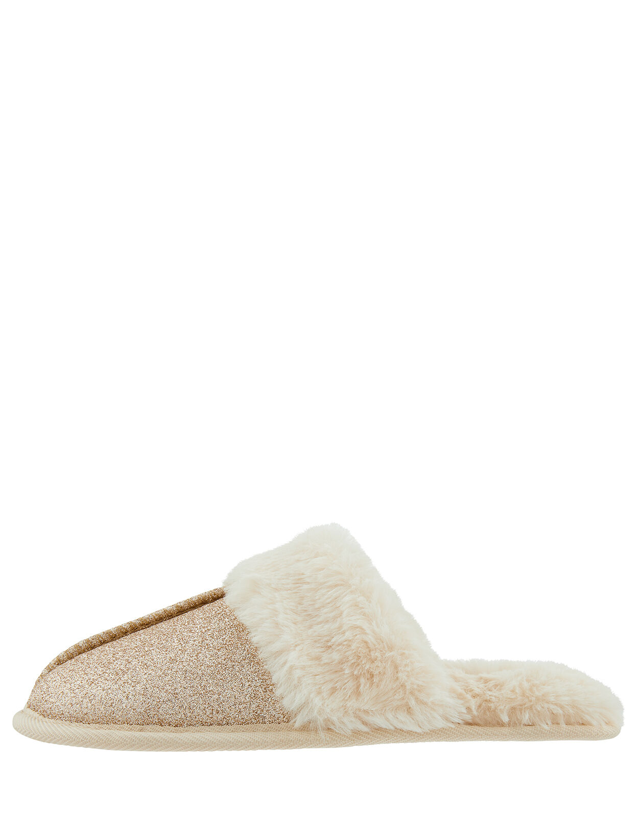 Glitter Mule Slippers Gold Slippers Accessorize UK