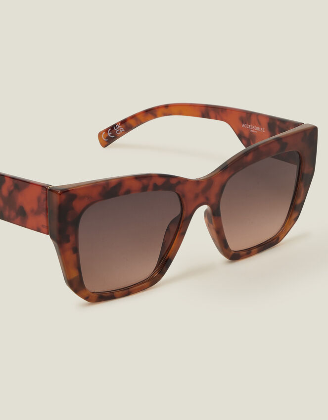 Tortoiseshell Chunky Cateye Sunglasses, , large