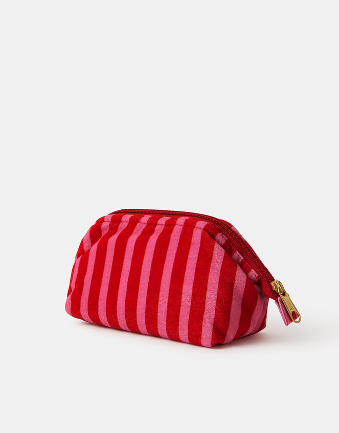 Star Embellished Stripe Make Up Bag, , large