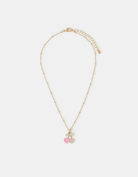 Girls Cherry Pendant Necklace, , large