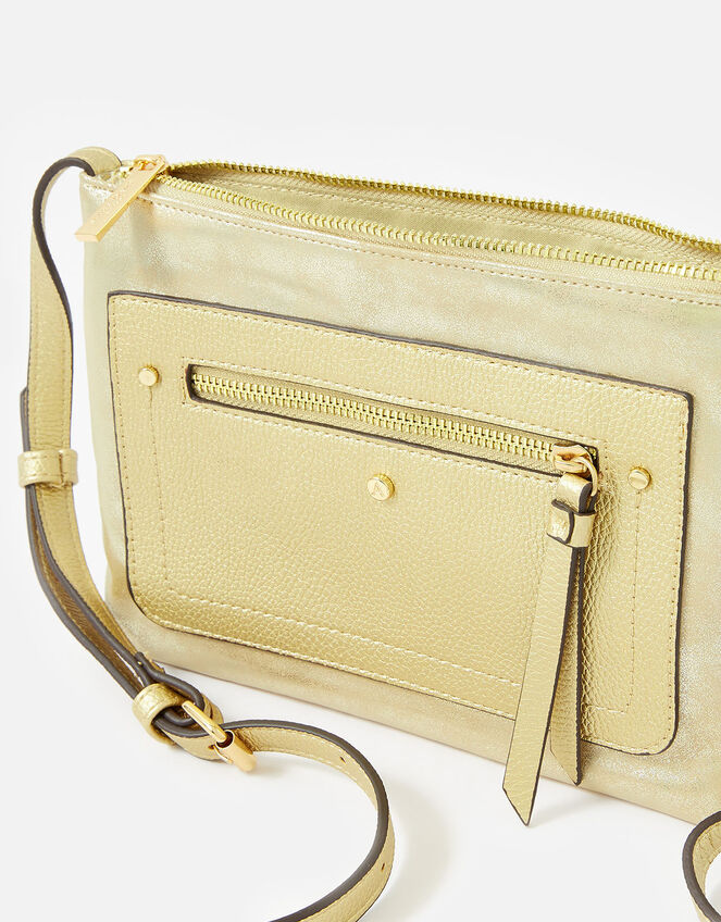 Ella Messenger Bag, Gold (GOLD), large