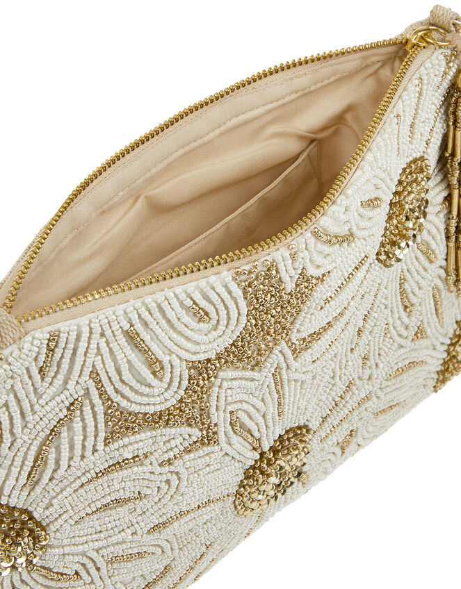 Embellished Daisy Bag with Chain Strap, , large