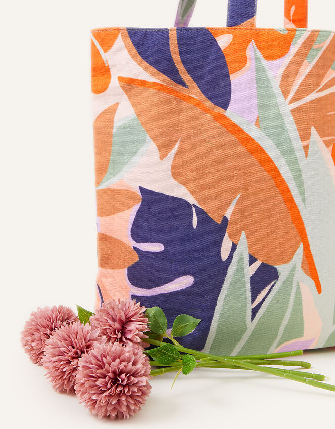 Palm Print Shopper Bag, , large