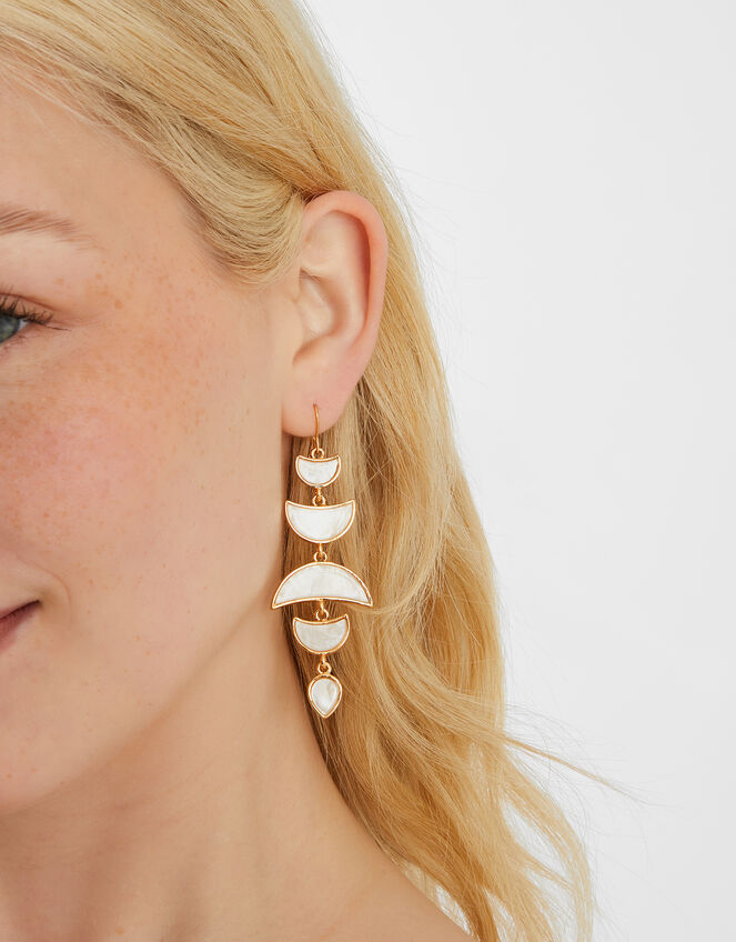 Lunar Long Drop Earrings, , large
