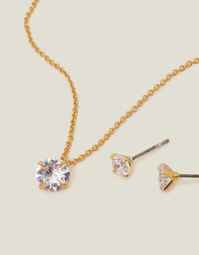 14ct Gold-Plated Jewellery Set Christmas Cracker, , large