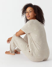 Star Jersey Pyjama Set, Grey (GREY), large