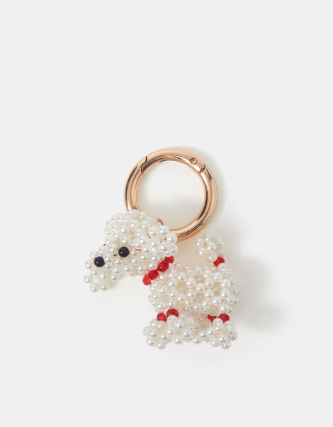 Beaded Poodle Bag Charm, , large