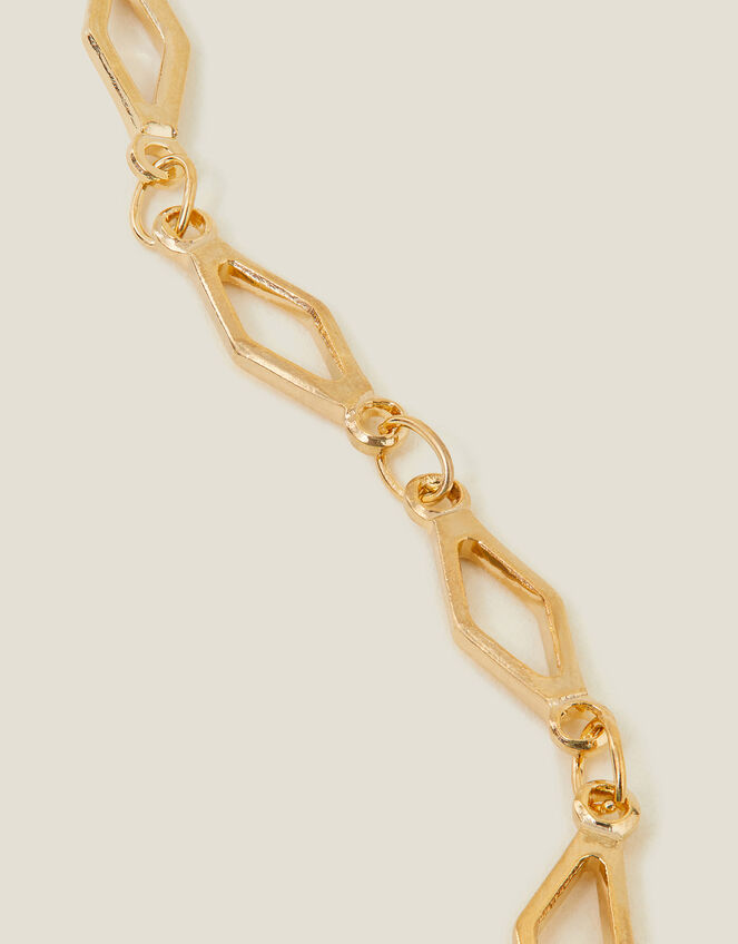 14ct Gold-Plated Diamond Cut-Out Chain, , large