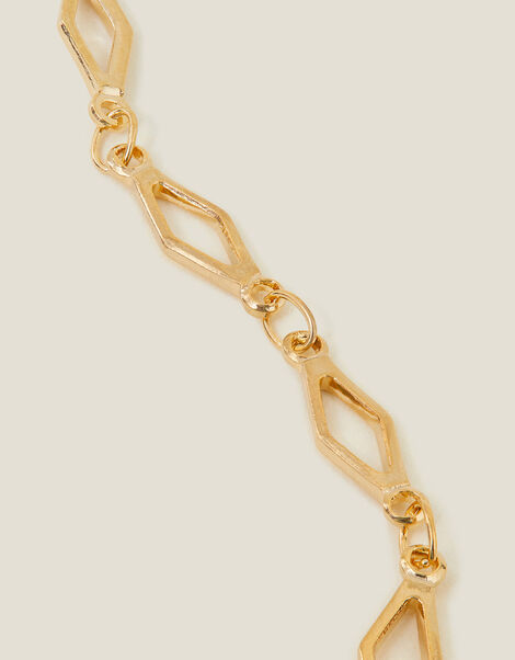 14ct Gold-Plated Diamond Cut-Out Chain, , large