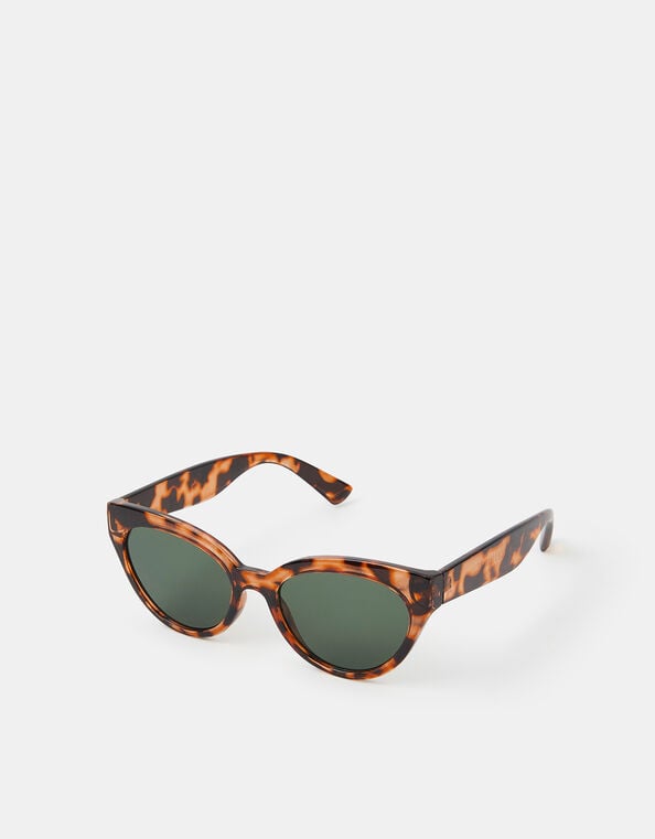 Crystal Tortoiseshell Cat Eye Sunglasses, , large