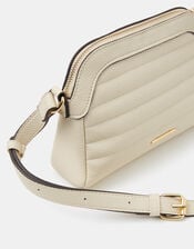 Quilted Crossbody Bag, Cream (CREAM), large