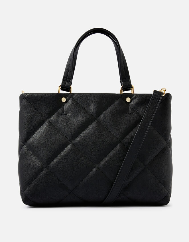 Kayleigh Quilted Handheld Bag , Black (BLACK), large