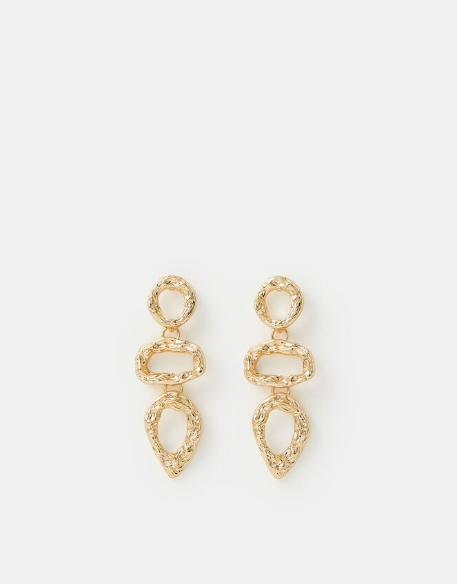 Triple Molten Drop Earrings, , large