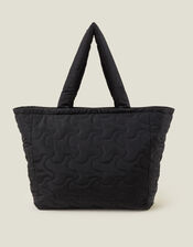 Large Quilted Tote Bag, , large