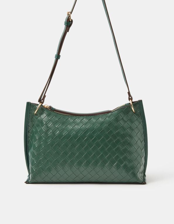 Woven Crossbody Bag, , large
