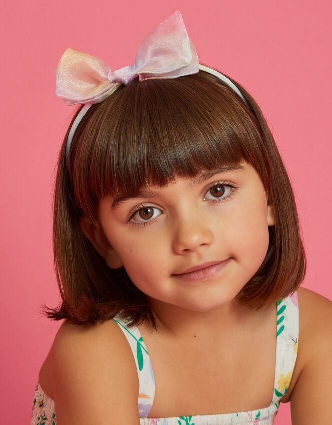 Girls Ombre Bow Headband, , large