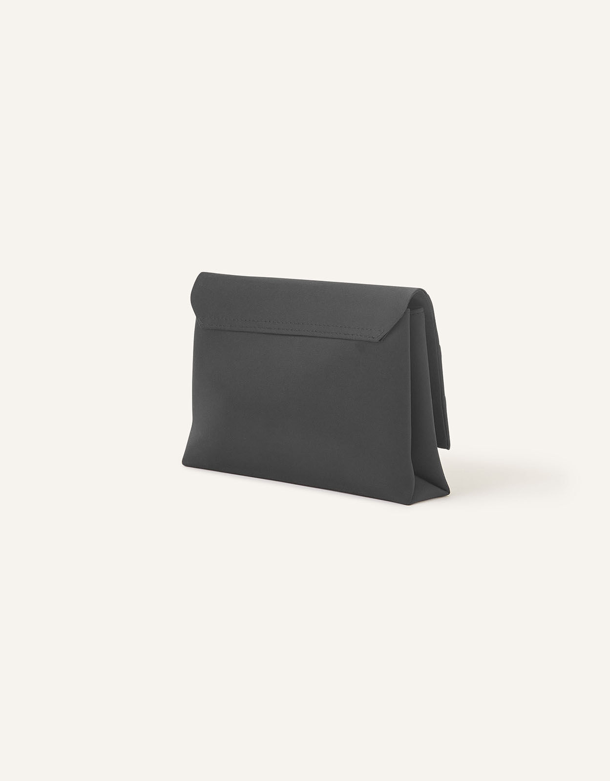 Black fold shop over clutch bag