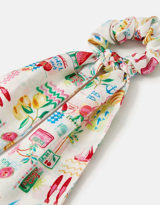 Summer Print Scrunchie Scarf, , large
