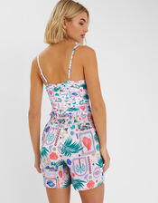 Postcard Print Shorts, Ivory (IVORY), large