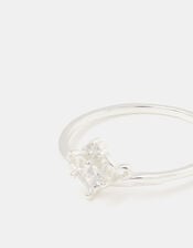 Sterling Silver Crown Ring, Silver (ST SILVER), large