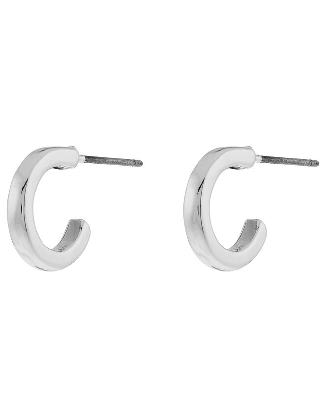 Simple Huggie Hoop Earrings, , large