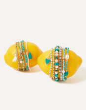 Luxe Beaded Stretch Bracelets 11 Pack, , large