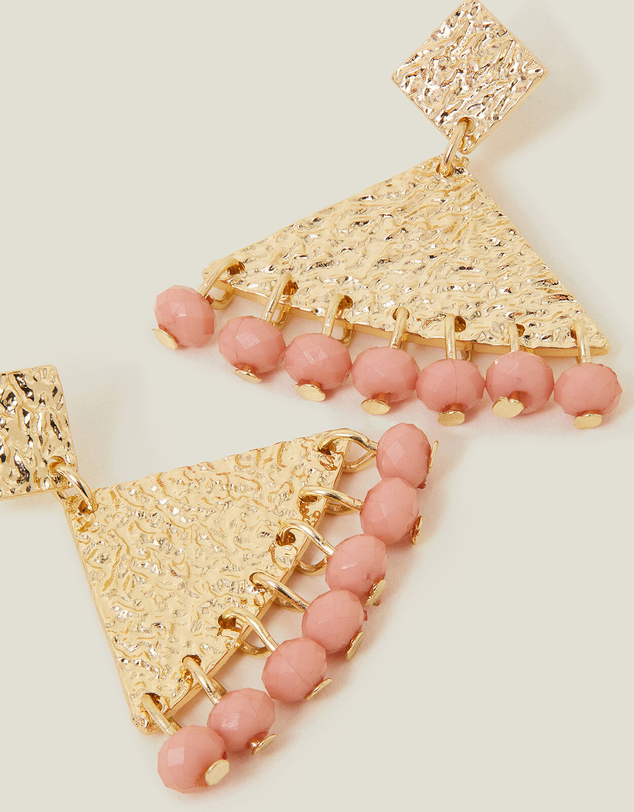 Pyramid Facet Bead Drop Earrings Drop Earrings Accessorize ROI