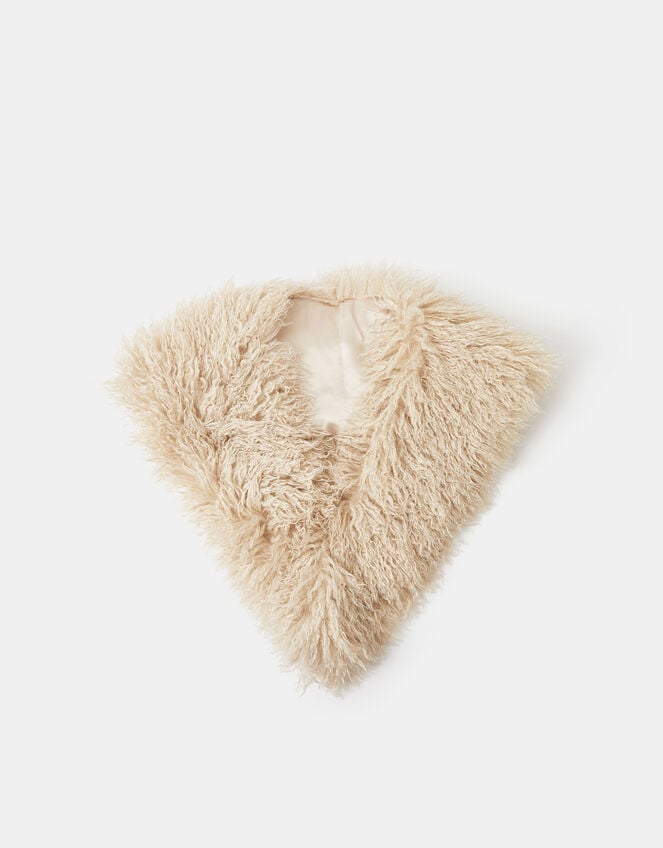 Shaggy Faux Fur Tippet Scarf, , large
