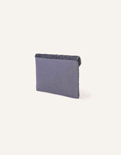 Embellished Classic Clutch Bag, Blue (NAVY), large