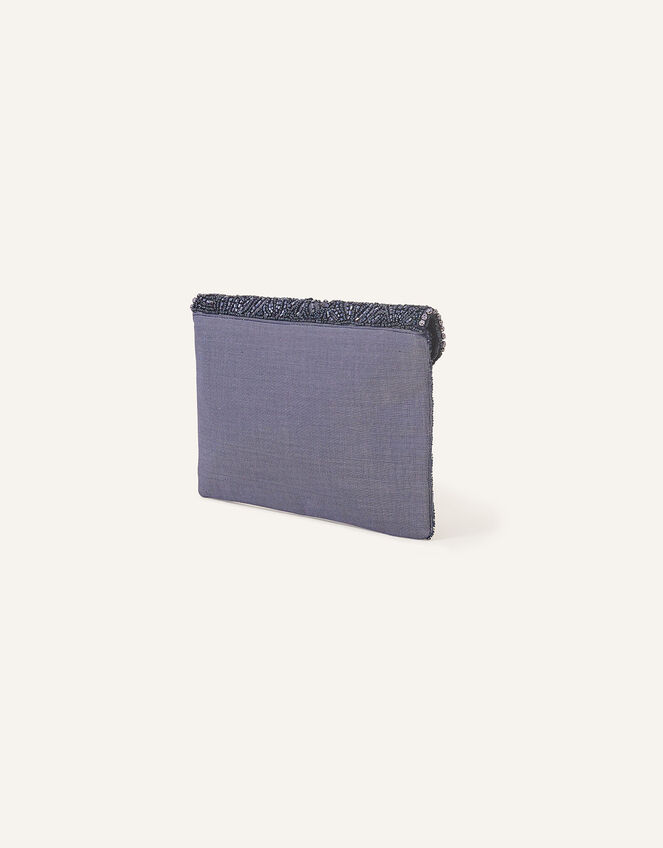 Embellished Classic Clutch Bag, Blue (NAVY), large