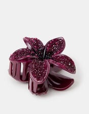 Sparkle Tropical Flower Claw Clip, , large