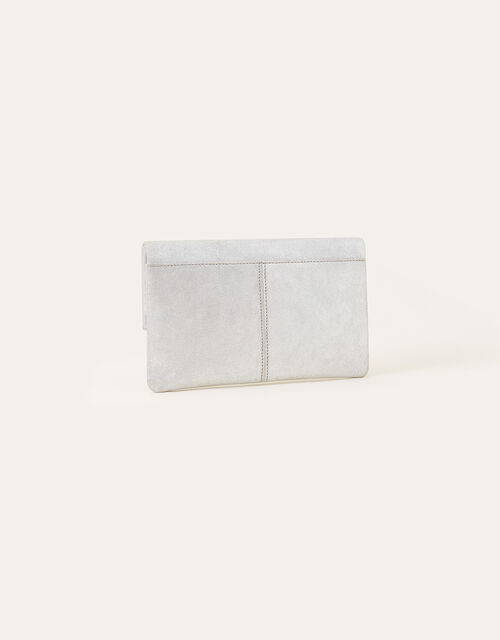 balance imply lifetime Carley Leather Clutch Bag Silver | Top handle bags | Accessorize Global