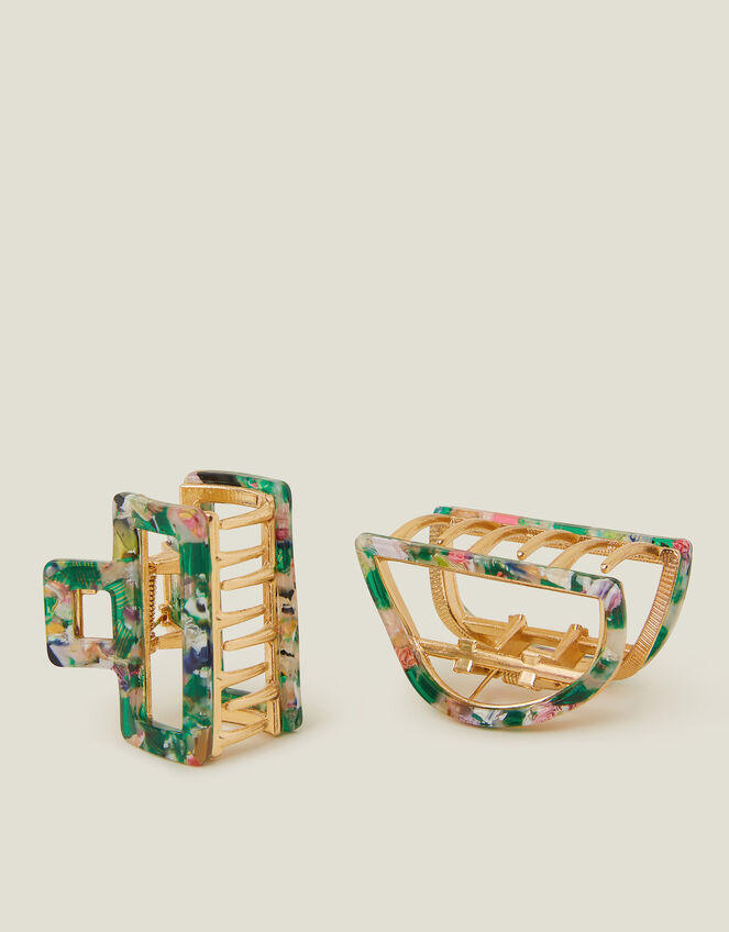 Metal Resin Claw Clips Set of Two, , large