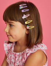 6-Pack Girls Spring Garden Hair Clips, , large