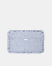 Embroidered Heart Stripe Cushion Cover, , large