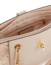Katie Handheld Animal-Print Bucket Bag, Pink (PINK), large