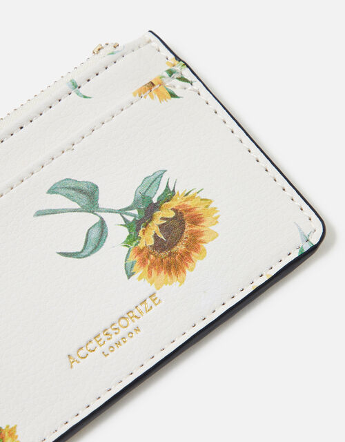 Sunflower Print Cardholder, , large