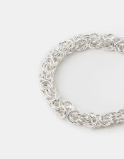 Cluster Link Chain Bracelet, Silver (SILVER), large