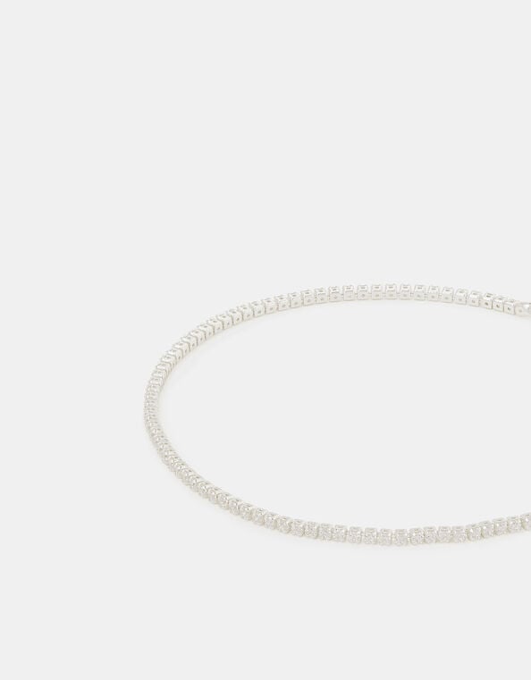 Sterling Silver Tennis Bracelet, , large