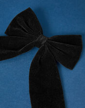 Velvet Bow Hair Clip, , large
