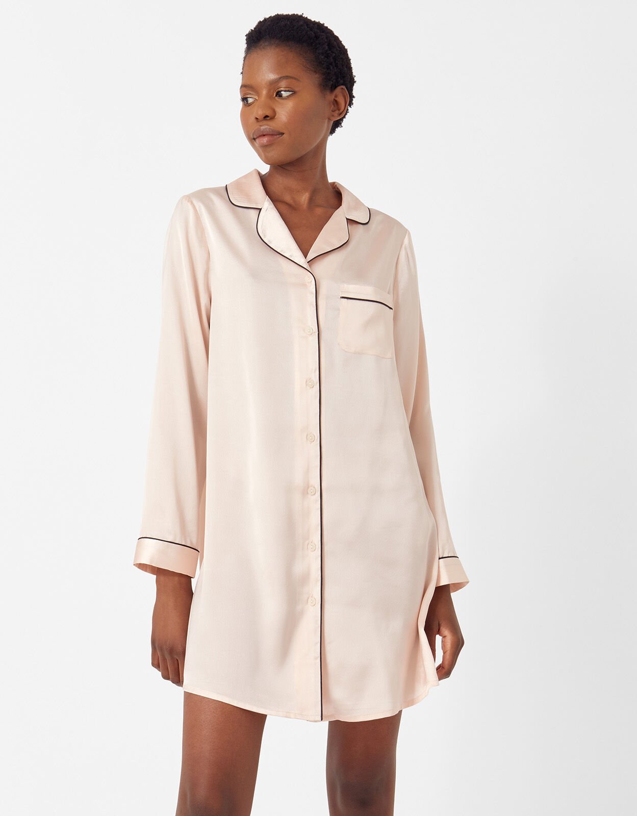 Satin night shirts outlet