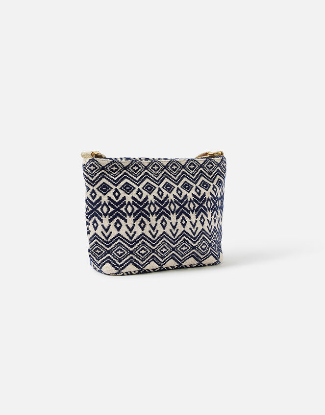 Woven Aztec Cross-Body Bag, , large